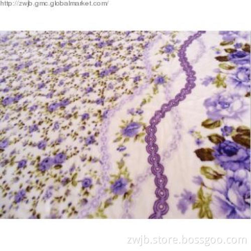 100% Polyester coral fleece bedding blanket
